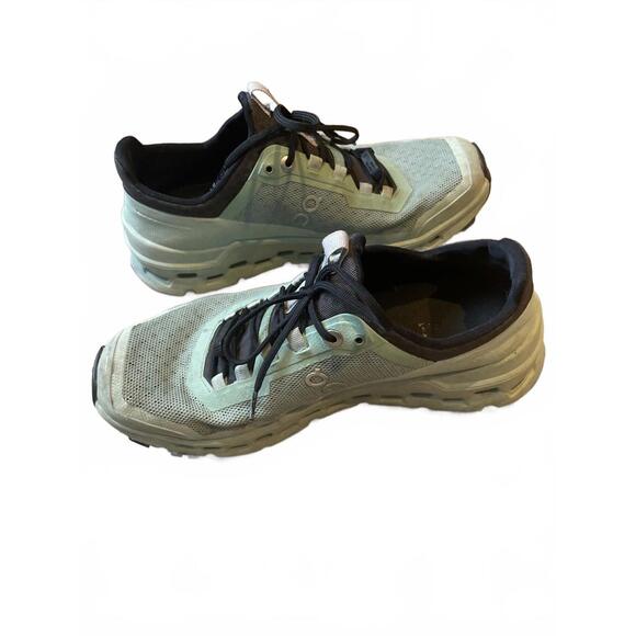 On Running Cloud Waterproof Running Shoes Women's 6.5 Green - Picture 7 of 9